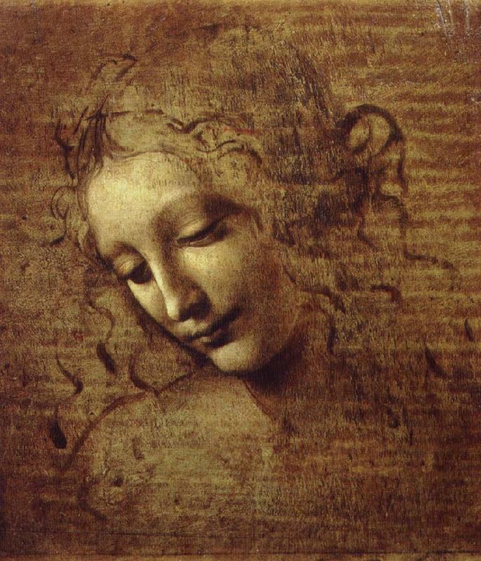 LEONARDO da Vinci la scapigliata Germany oil painting art